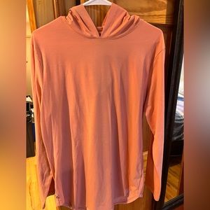 Long Sleeve Hooded Tee - Elongated - Sunset Color